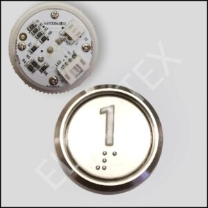 Pulsador Bi-Color A4N33841 (Led Blanco / azul) Número 1 / CODIGO 1643-P1