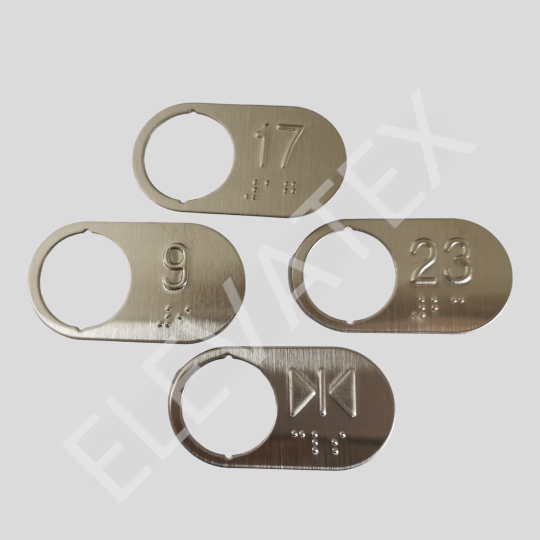 Placa indicativa braille derecha / Código 11543